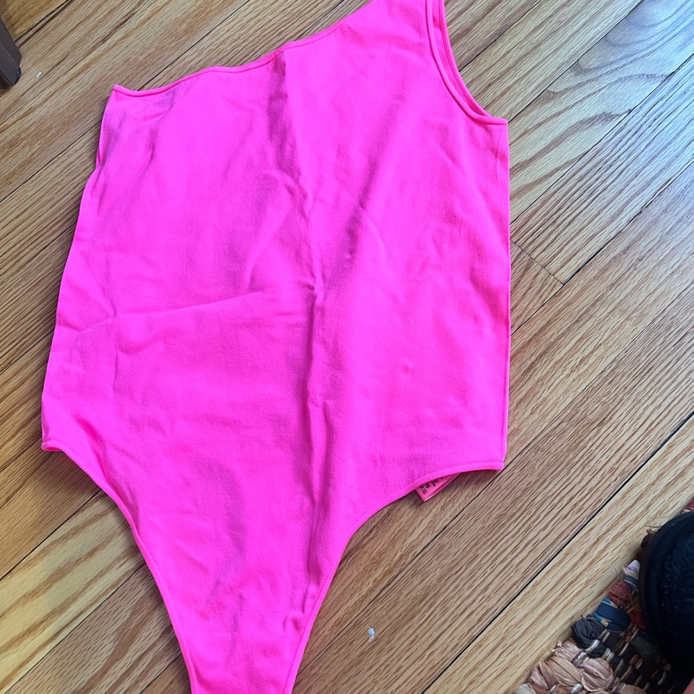SKIMS Neon Pink Bodysuit